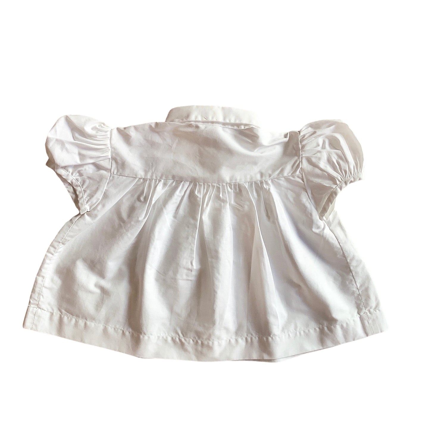Vintage 60's White Peter Pan Collar Dress 12-18M
