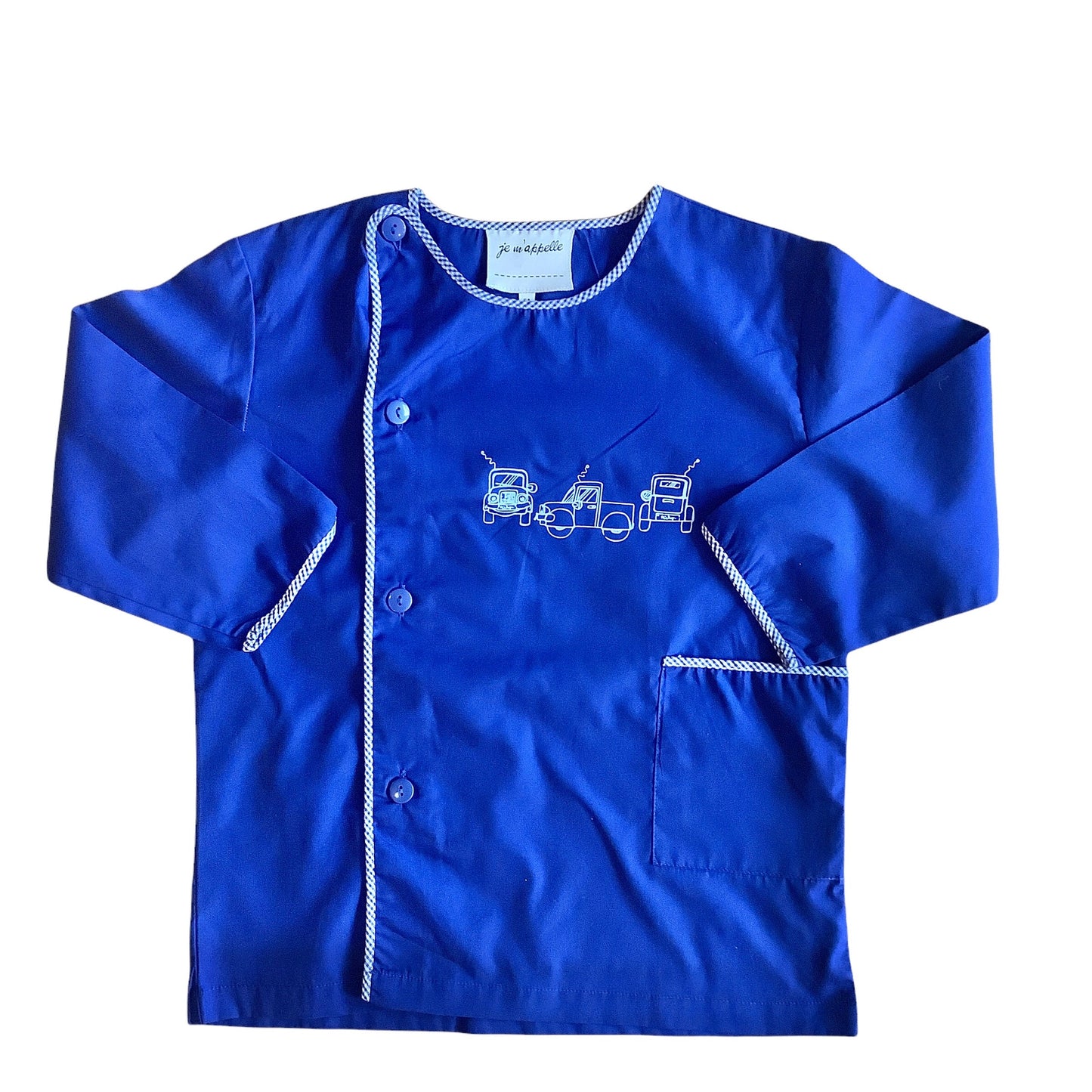 Vintage 1970's Blue School Blouse / Shirt / 4-5Y