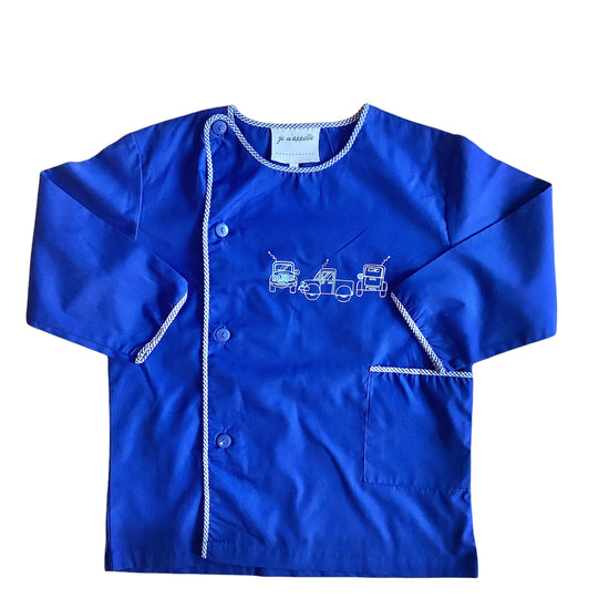 Vintage 1970's Blue School Blouse / Shirt / 4-5Y