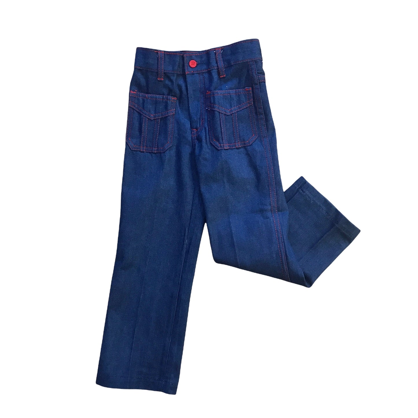 Vintage 70's Navy Denim Flares / 18-24M