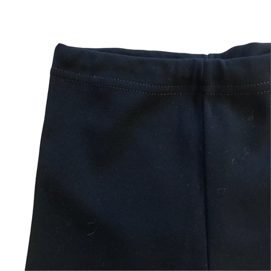 Vintage 70's Black Nylon Flare Leggings / 4-5Y