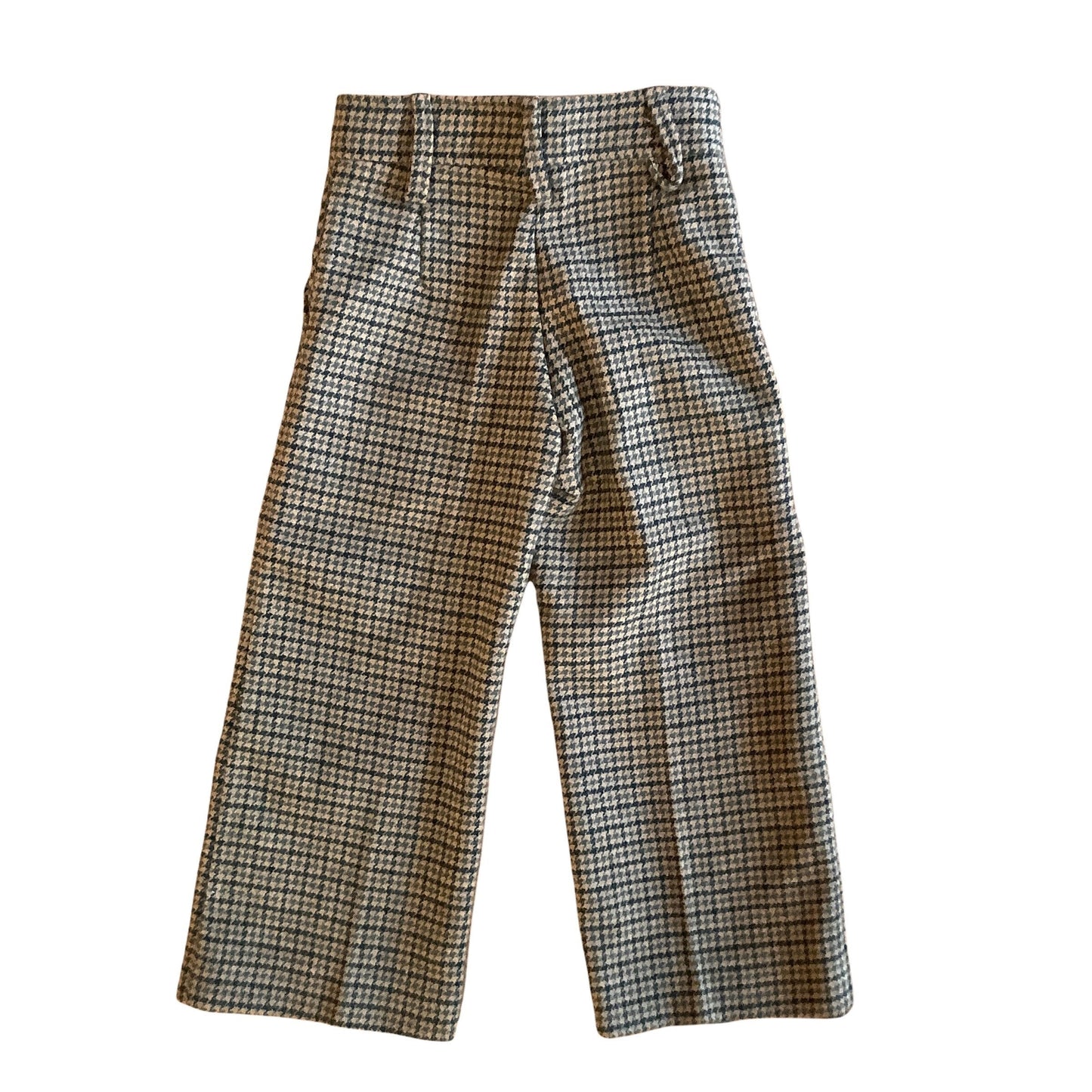 1970s Houndstooth Flare Trousers / 12-18M