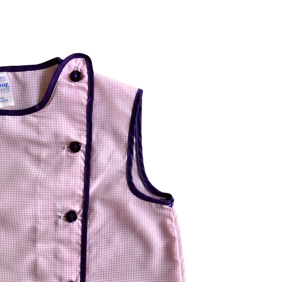 Vintage 60's  Pink Nylon Blouse / Dress 12-18M