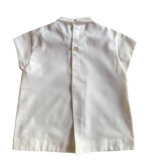 Vintage 60's White Peter Pan Collar Dress 12-18M