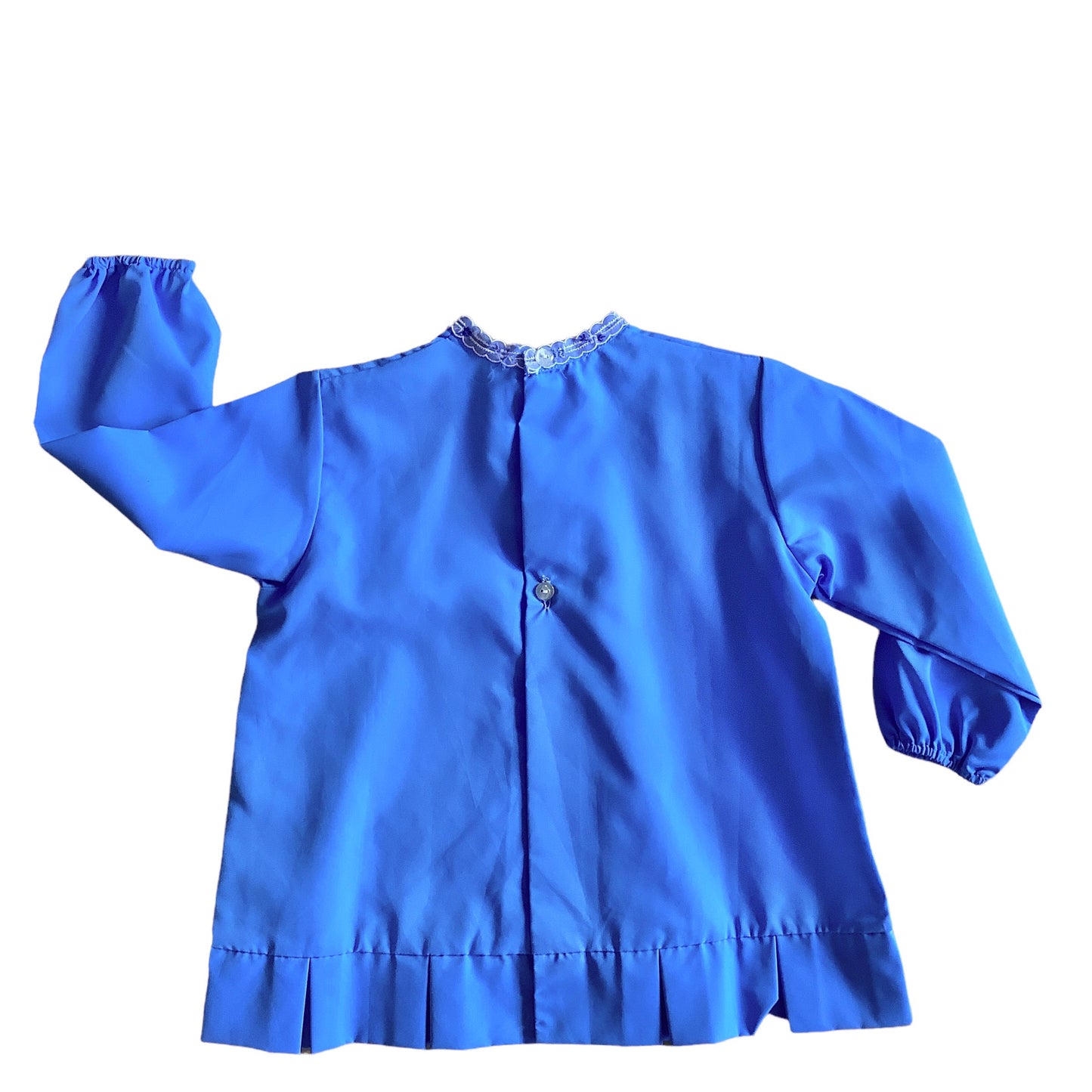 Vintage 60's Blue Nylon Dress/Blouse /Apron   18-24 Months