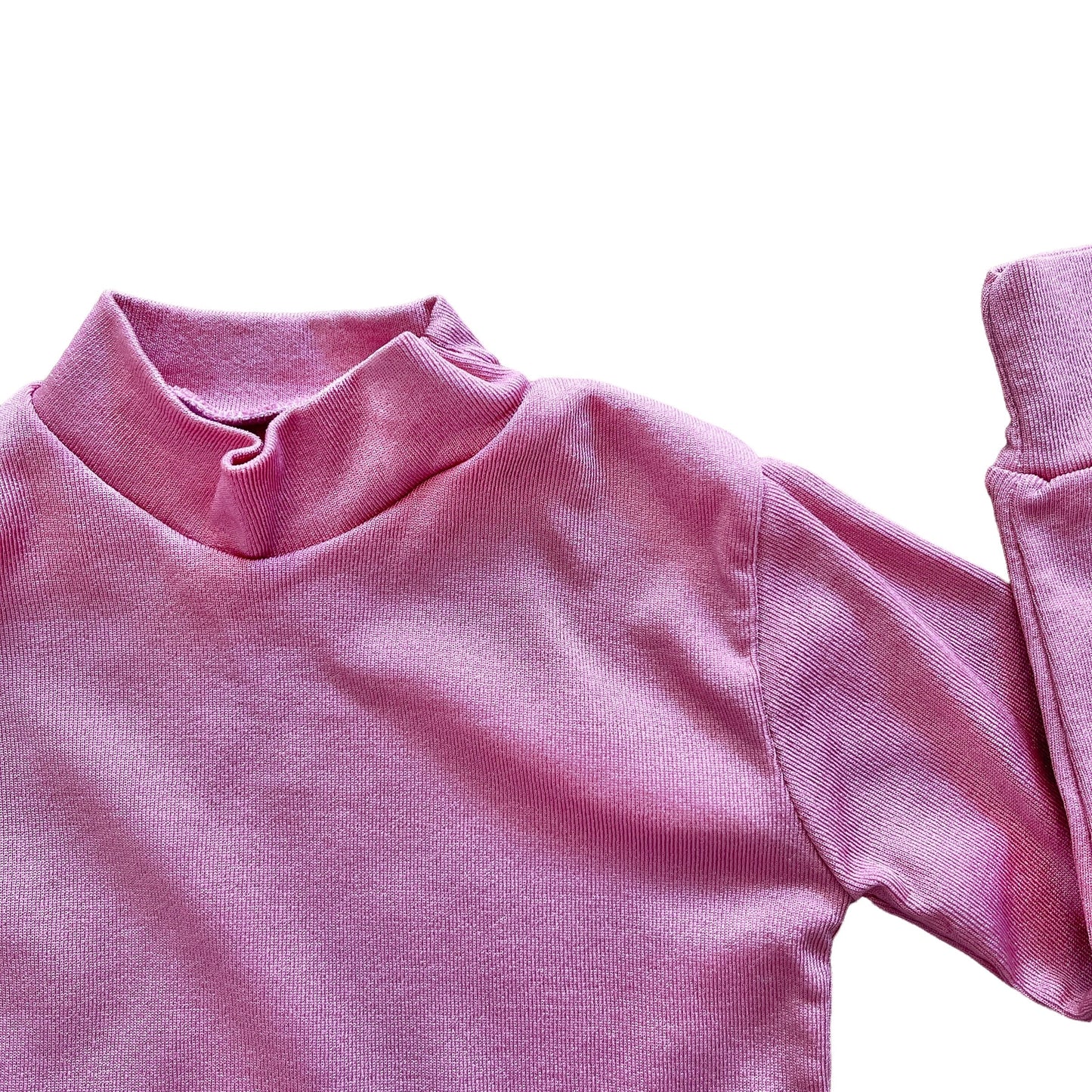 Vintage 70's Pink Nylon Turtle-Neck  6-9 Months