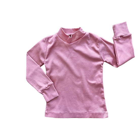 Vintage 70's Pink Nylon Turtle-Neck  6-9 Months