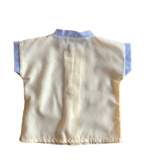 Vintage 70's Yellow Top / Shirt / 0-3 Months