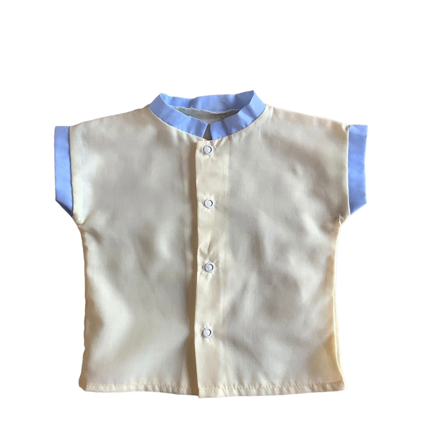 Vintage 70's Yellow Top / Shirt / 0-3 Months