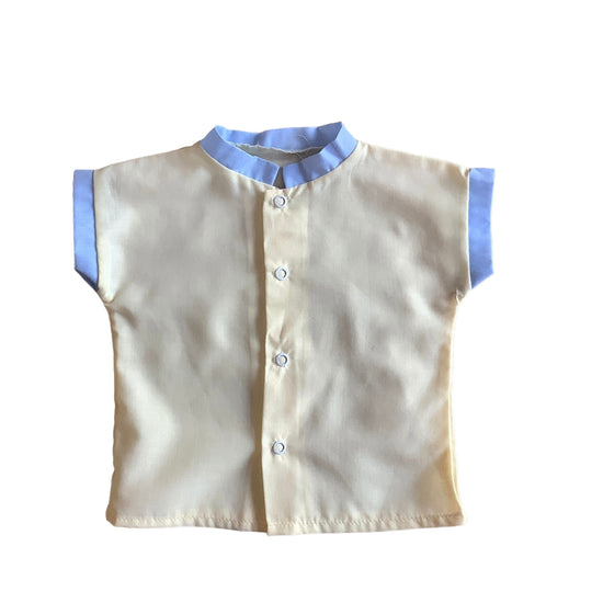 Vintage 70's Yellow Top / Shirt / 0-3 Months