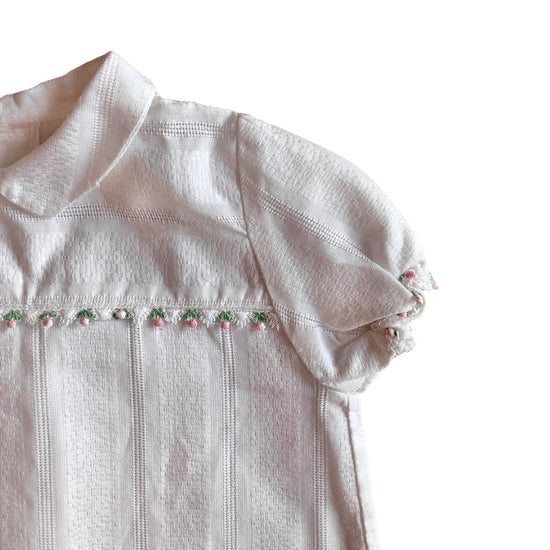 Load image into Gallery viewer, 1970s Blue Floral Dress / 0-3 Months
