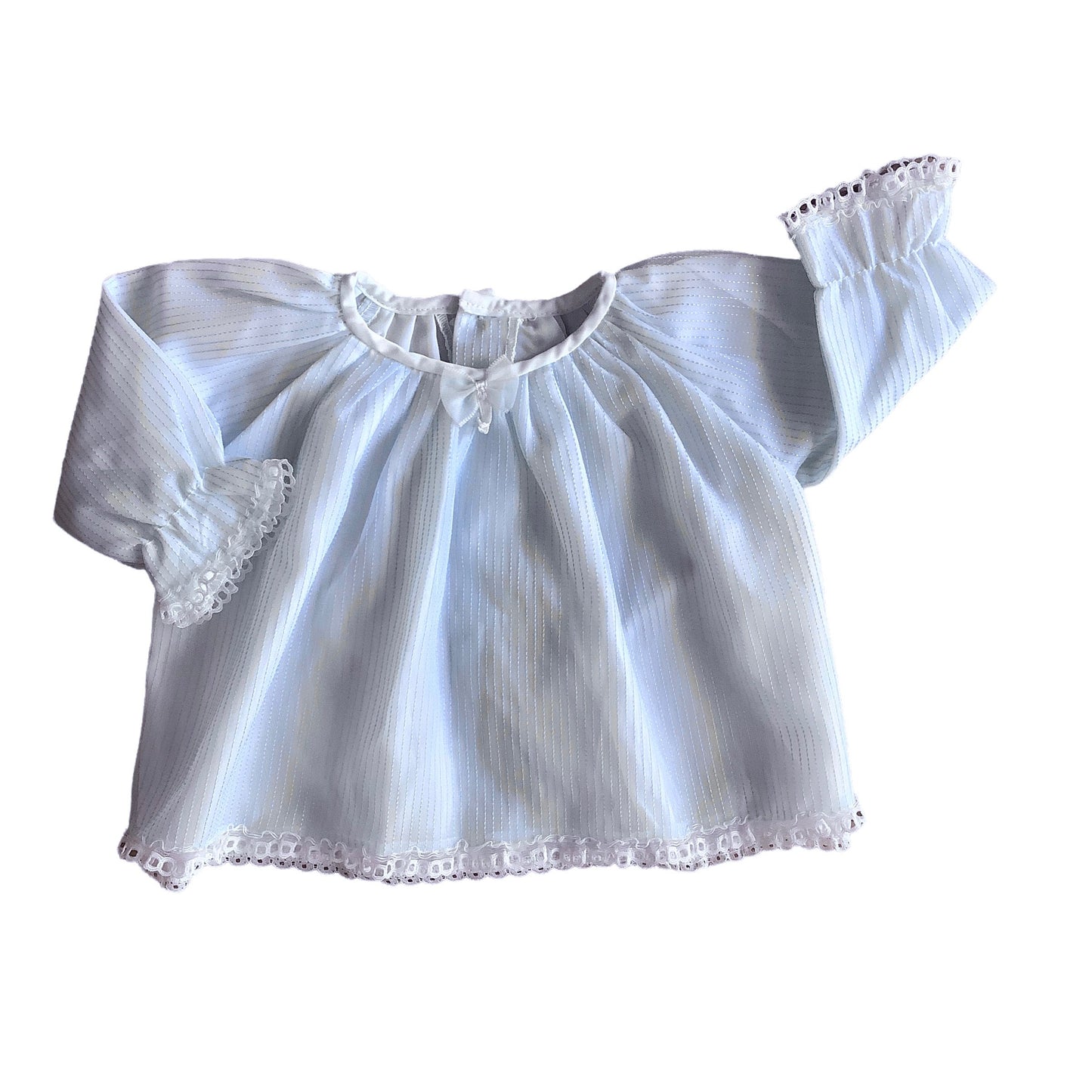 Vintage 60's Blue /White Thinstripes Shirt/ Top / Blouse / 0-3 Months