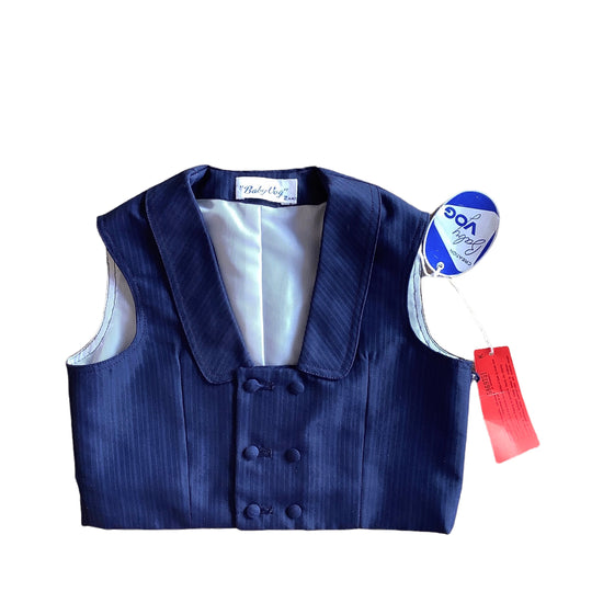 1960's Navy Thinstripes Waistcoat / 4-5Y