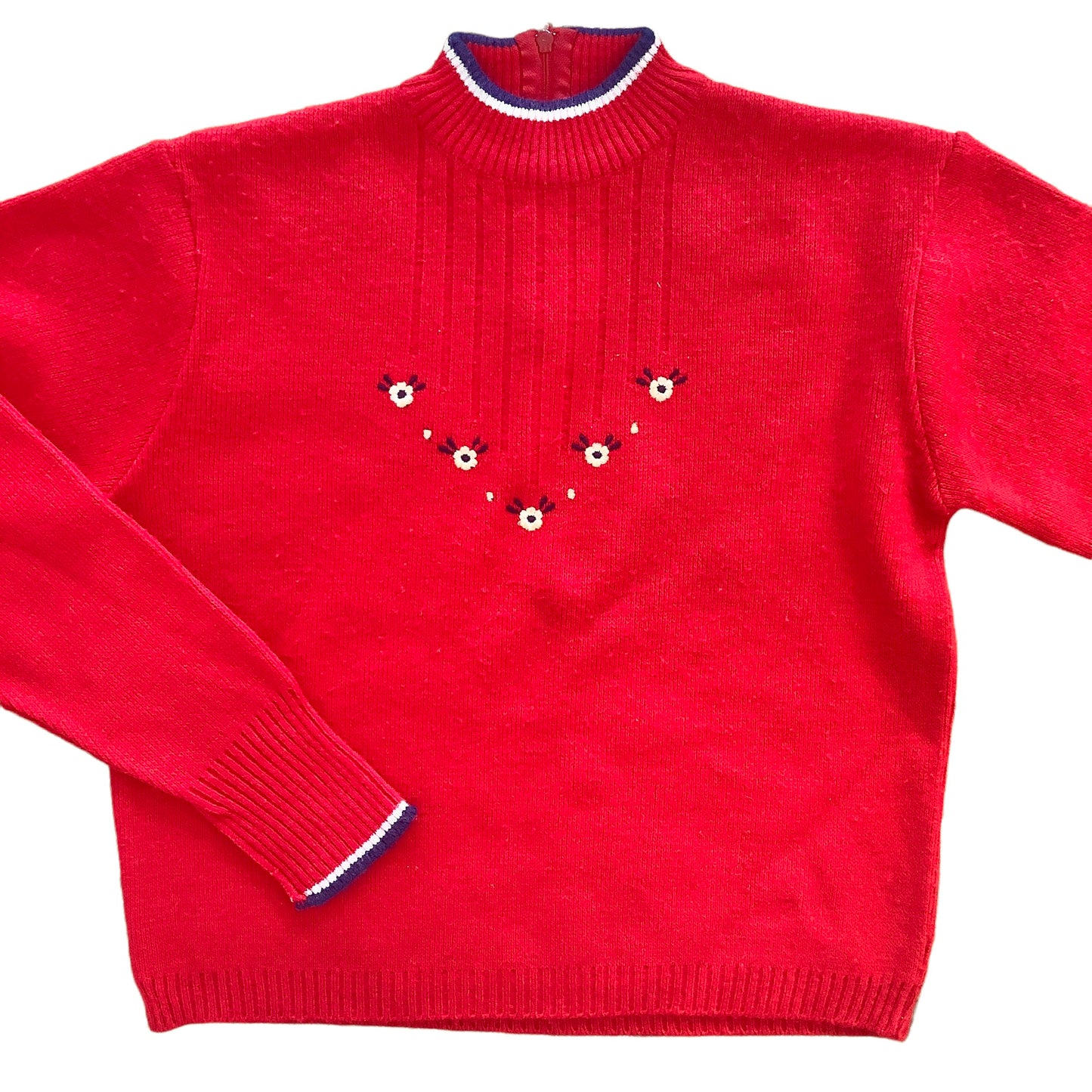 Vintage 1970's Red Jumper / 8-10Y