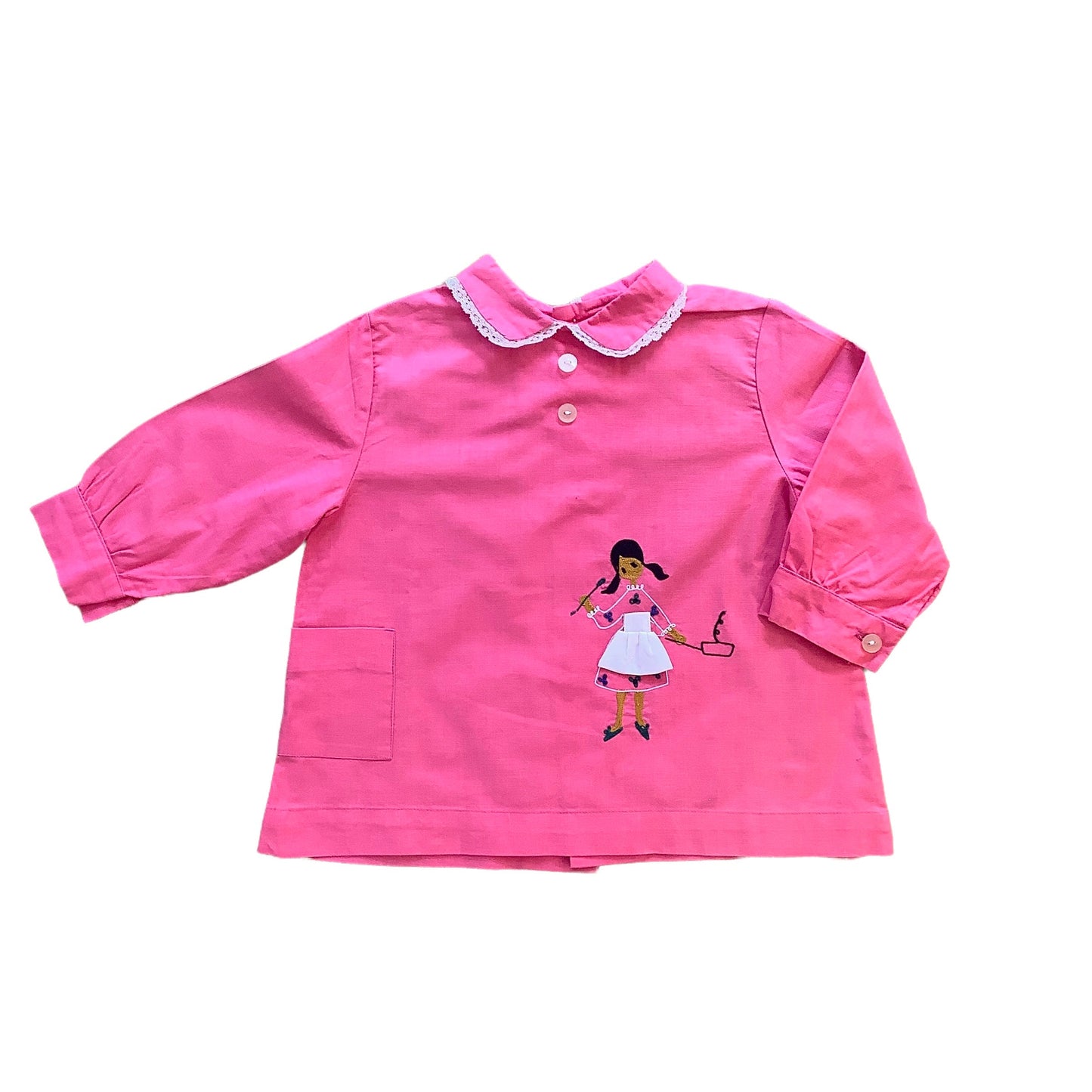 Vintage 60's  Pink Blouse / Dress 12-18M