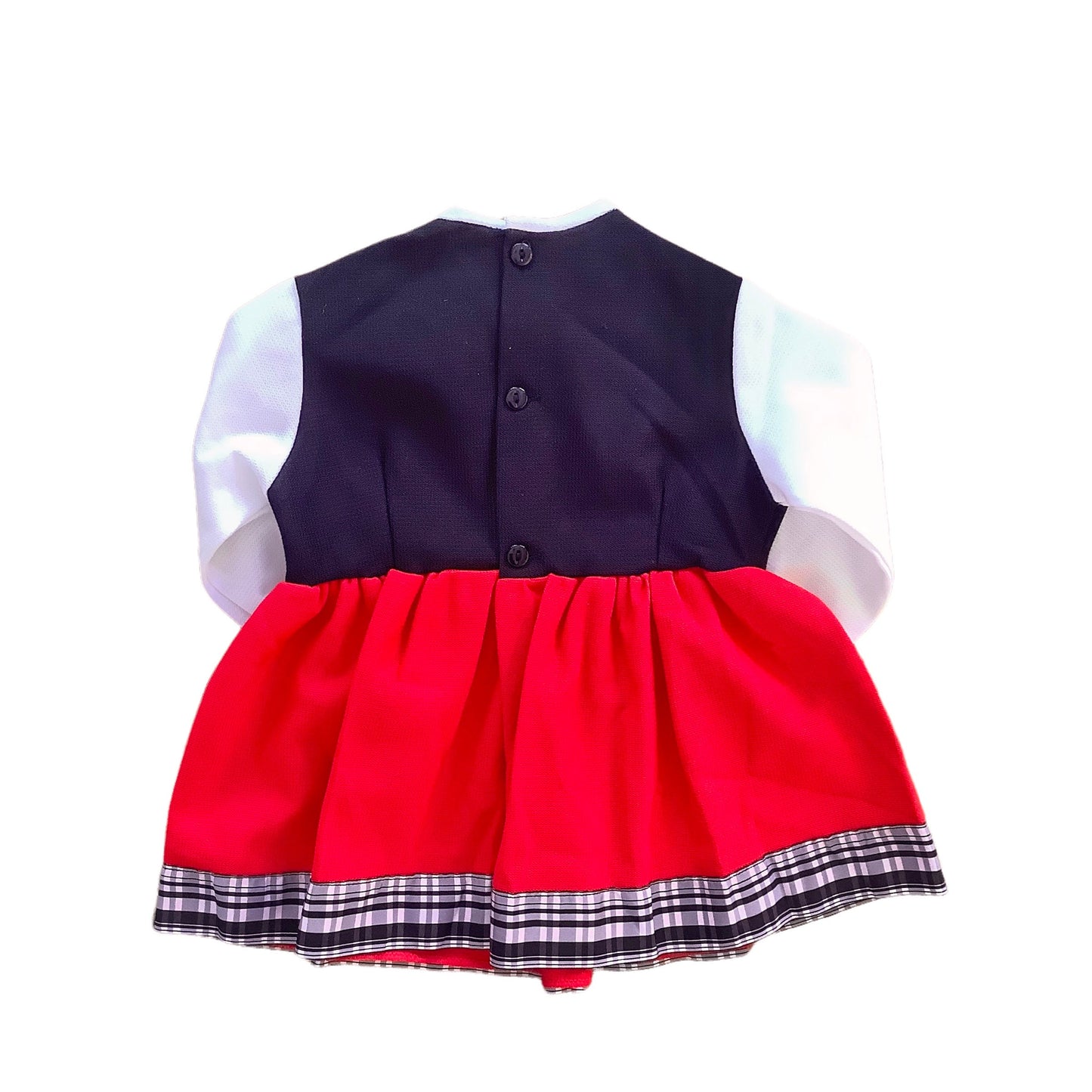 Vintage 1960's Bow  Dress 12-18M