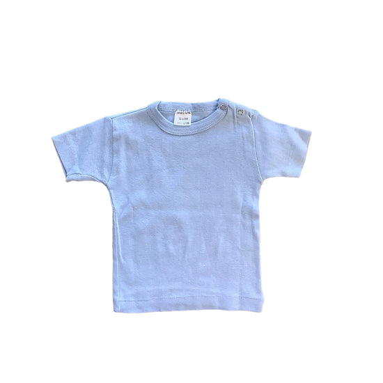 Vintage 70's Blue Toddler Cotton Tee / 12-18M