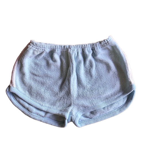 Vintage 70's Blue Terry Towel Sports Shorts / 9-12M