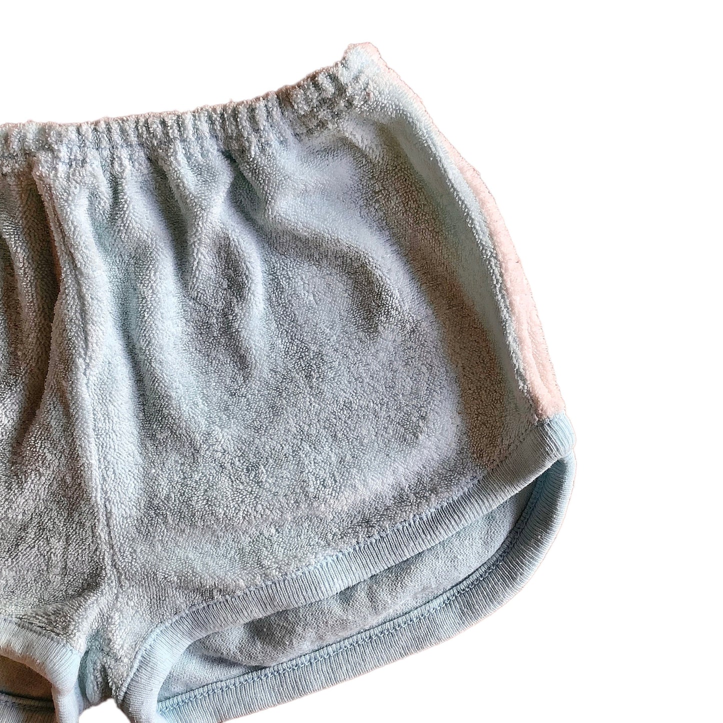 Vintage 70's Blue Terry Towel Sports Shorts / 9-12M