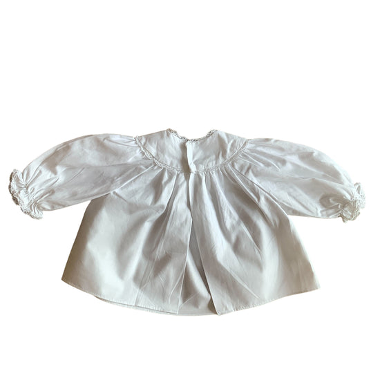 Vintage 60's White Shirt/ Top / Blouse / 0-3 Months