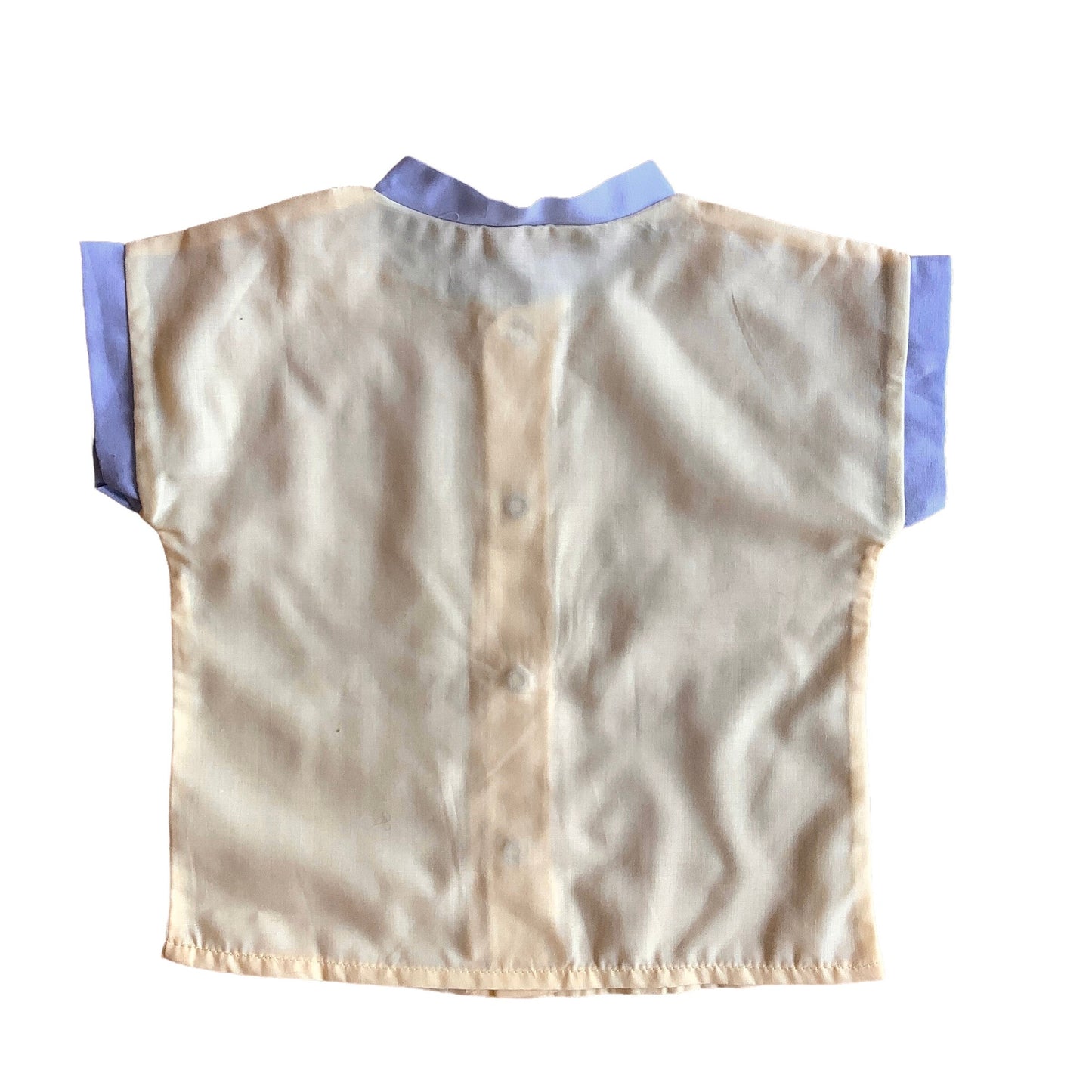 Vintage 70's Yellow Top / Shirt / 0-3 Months