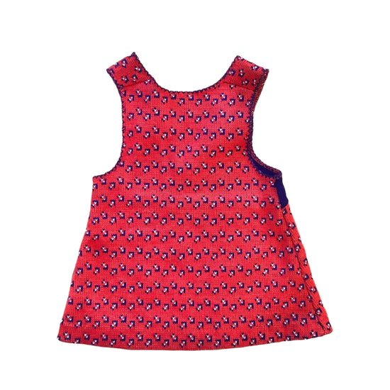 Load image into Gallery viewer, 1970s  Red Knitted Dress / 9-12 Months
