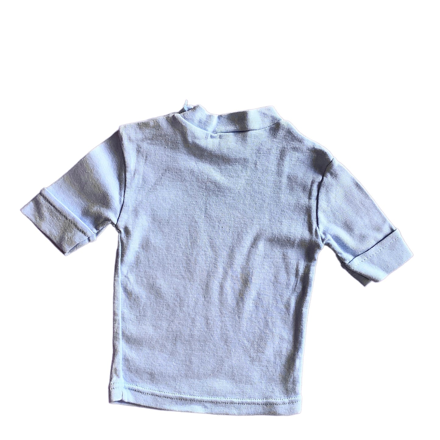 Vintage 70's Blue Toddler Cotton Tee / 12-18M