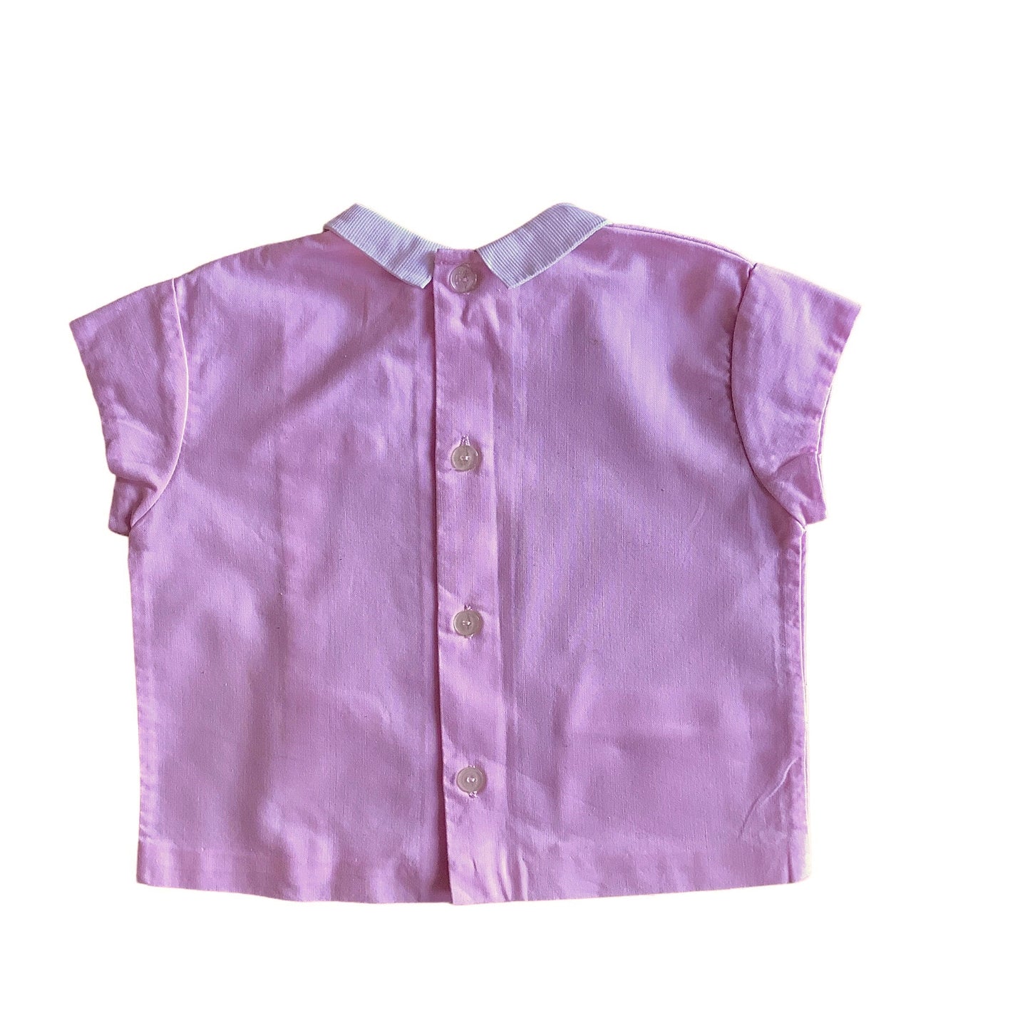 Vintage 60's Mod Pink/ White  Mini Dress 12-18M