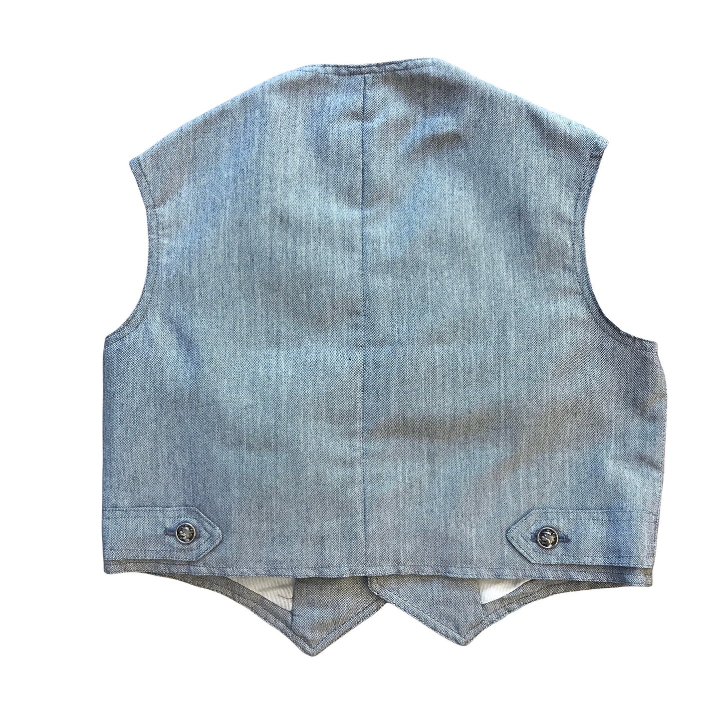 1960's Grey Vest / Gilet French Made 18-24M