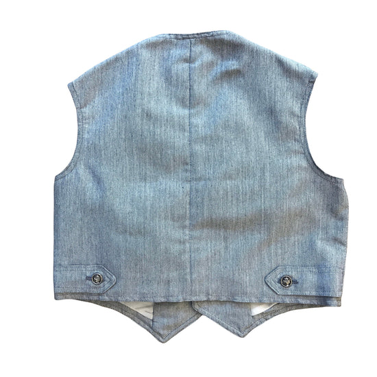 Load image into Gallery viewer, 1960&amp;#39;s Grey Vest / Gilet French Made 18-24M
