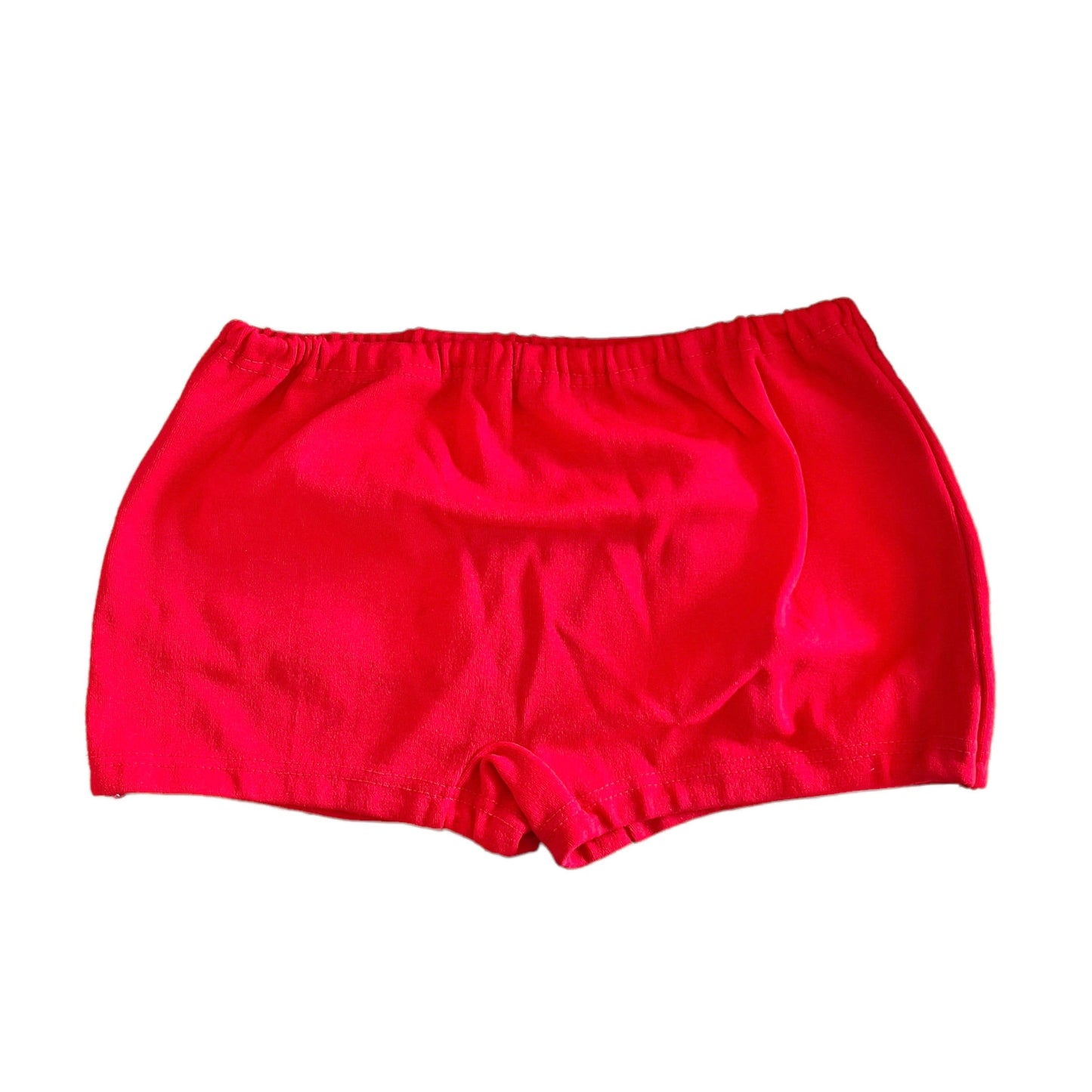 Vintage 70's Red Swimming  Trunks / Shorts  6-8 and 10-12 Years