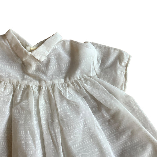 Load image into Gallery viewer, 1960s White Sheer Dress / 3-6 Months
