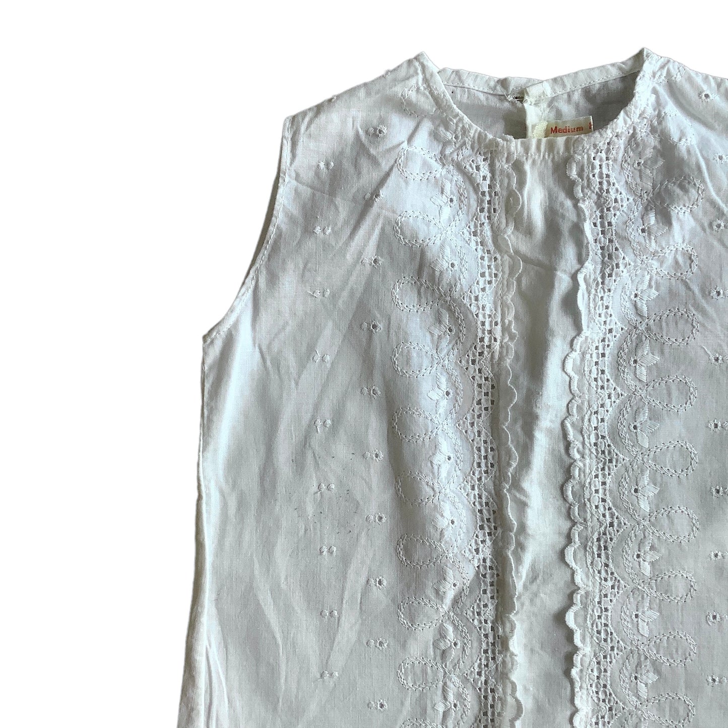 1960s  White Petticoat Dress / 0-3 Months
