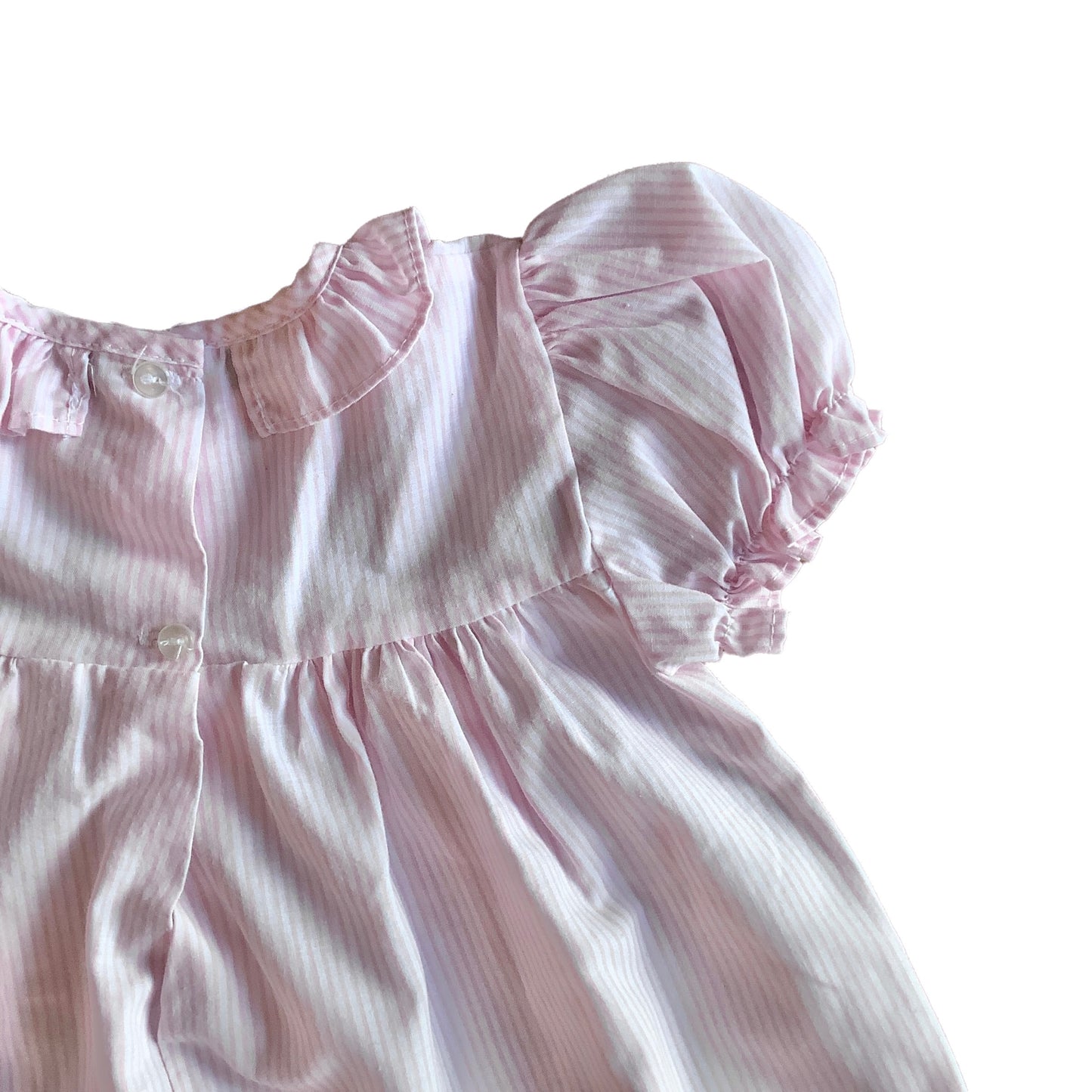Vintage 1980s Pink Thinstripes Dress 6-9 Months