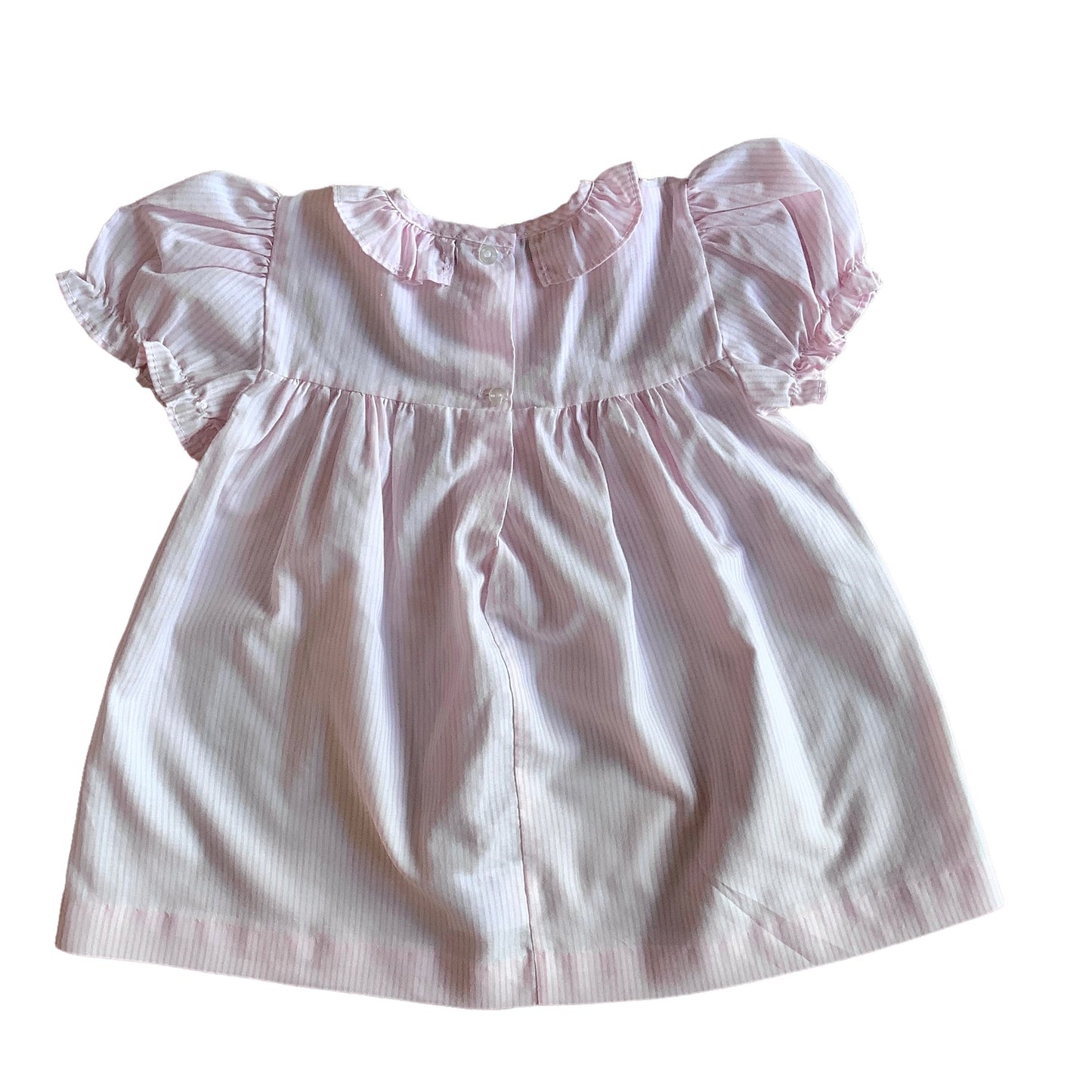 Vintage 1980s Pink Thinstripes Dress 6-9 Months