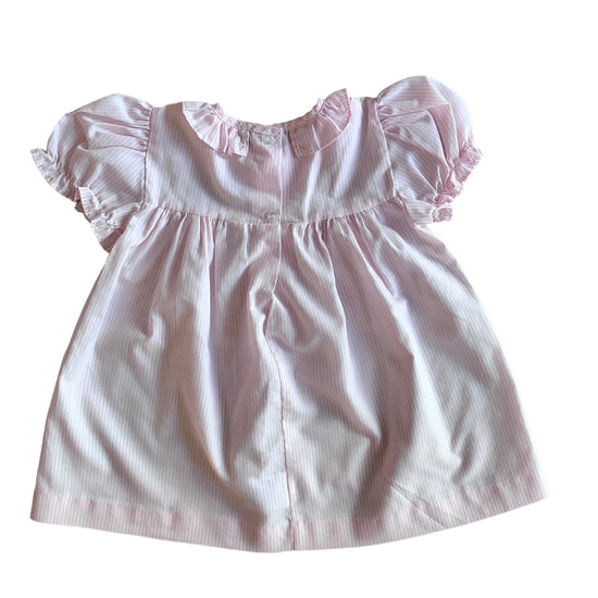 Vintage 1980s Pink Thinstripes Dress 6-9 Months
