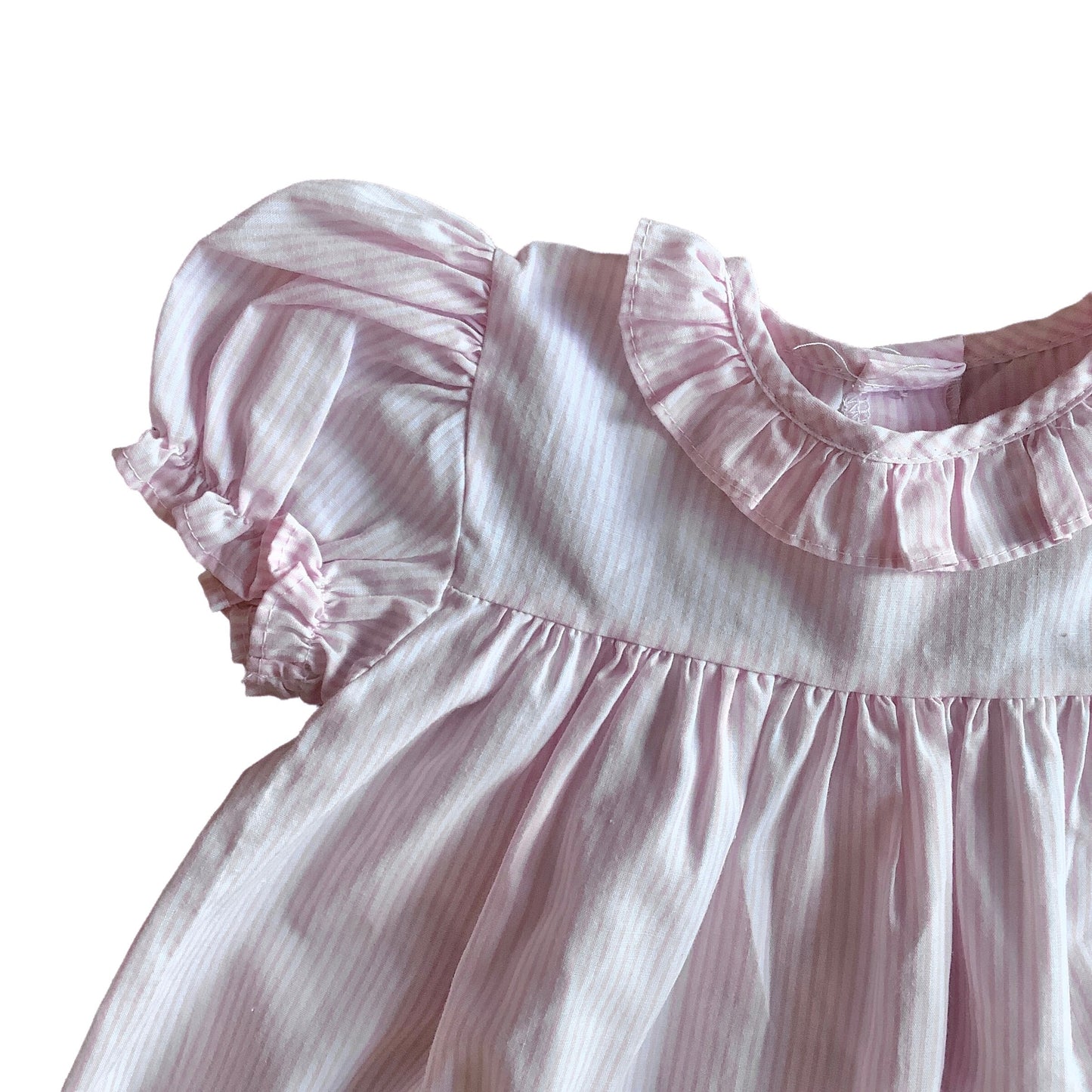 Vintage 1980s Pink Thinstripes Dress 6-9 Months