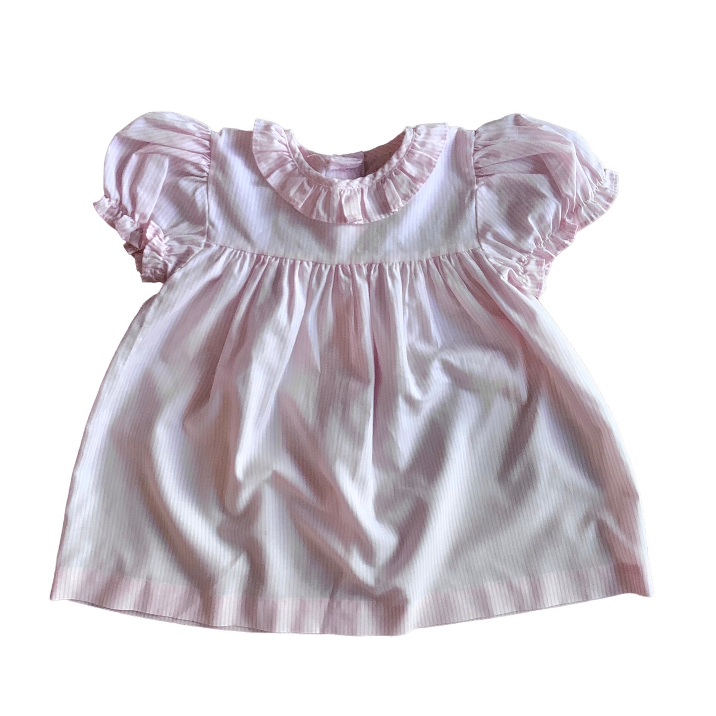 Vintage 1980s Pink Thinstripes Dress 6-9 Months