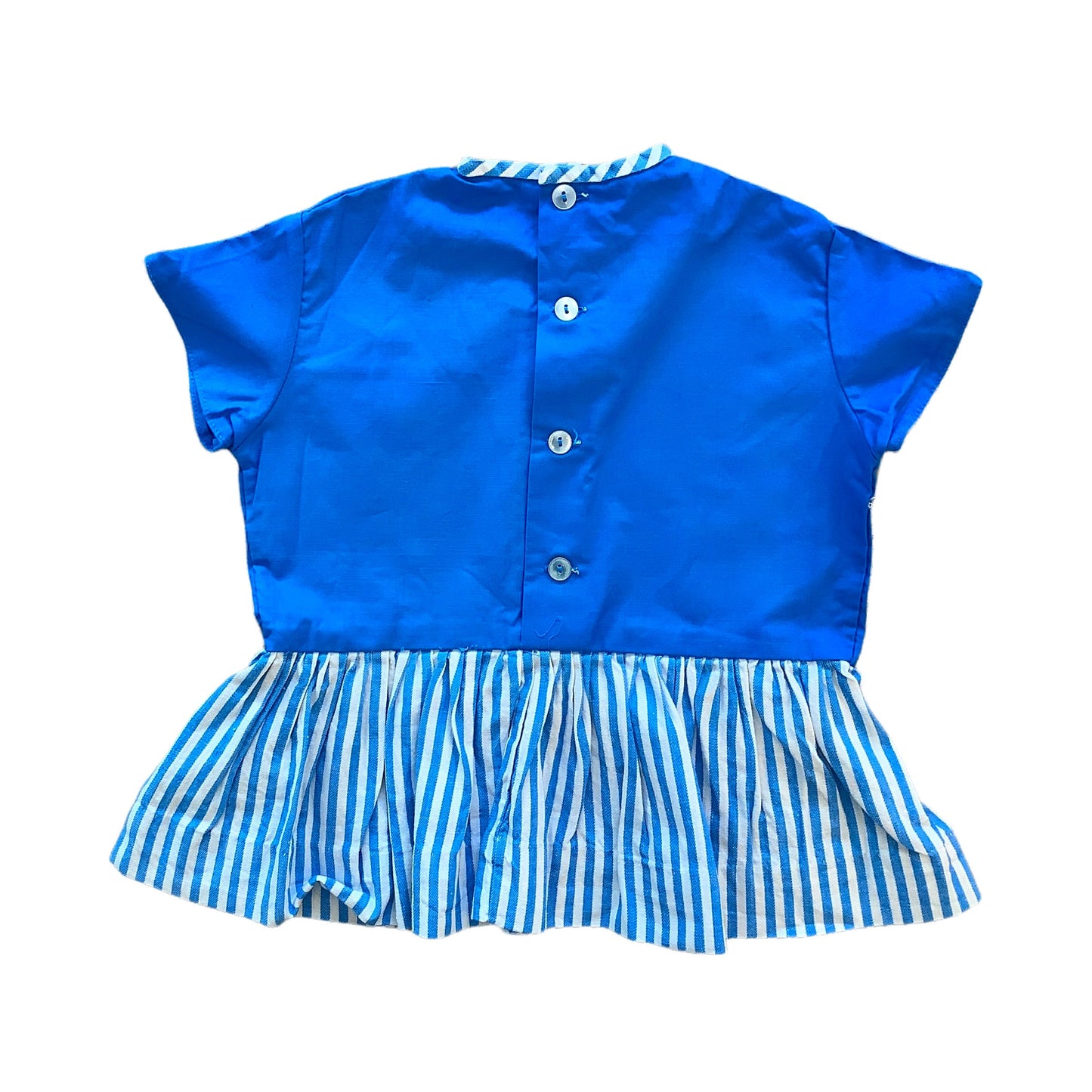 Vintage 60's Blue Striped Mod Dress 12-18M
