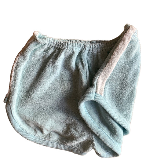 Vintage 70's Blue Terry Towel Sports Shorts / 9-12M