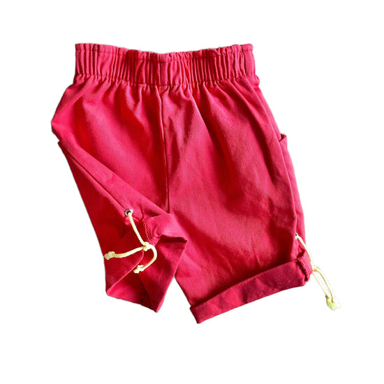 Vintage 70's Red  Shorts / 9-12M