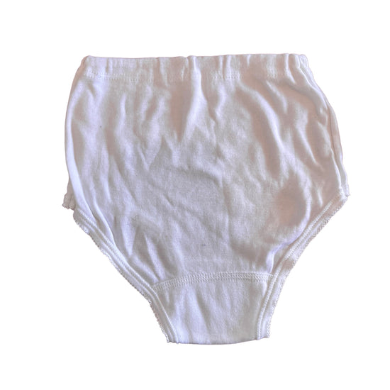 70's High Waist White Pants / Underwear 8-10Y