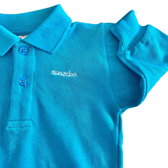 Vintage 70's Turquoise Polo / Top / 3-6 Months