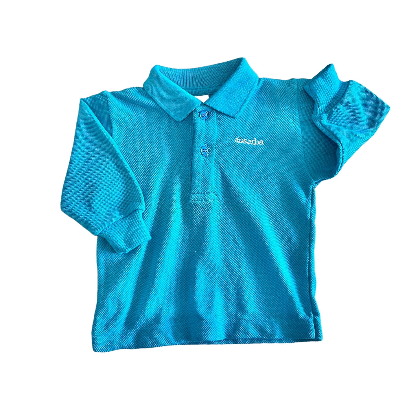 Vintage 70's Turquoise Polo / Top / 3-6 Months