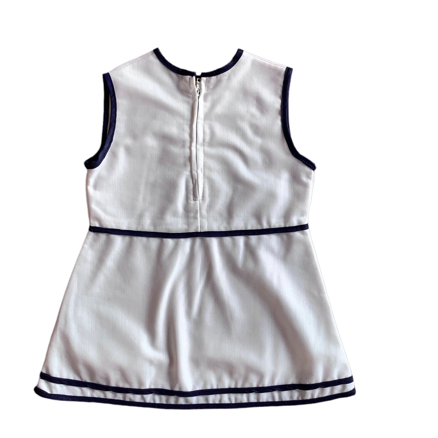 Vintage 60's White Nautical Dress 12-18M