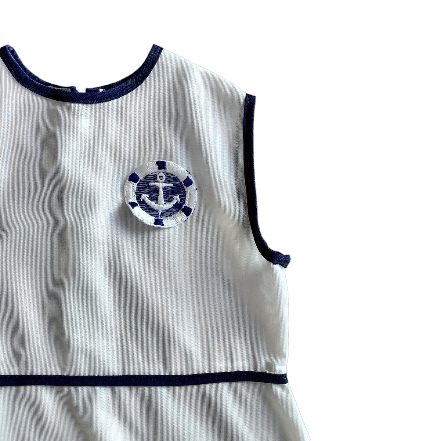 Vintage 60's White Nautical Dress 12-18M