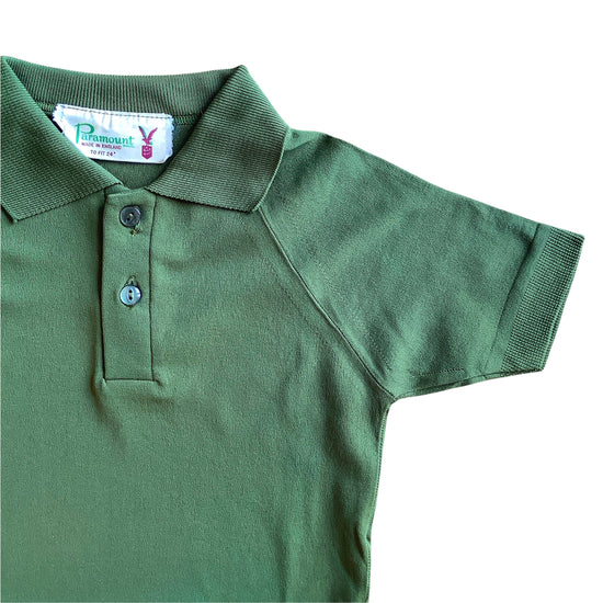 Load image into Gallery viewer, Vintage 1960&amp;#39;s Green Nylon Polo / 3-4 Years
