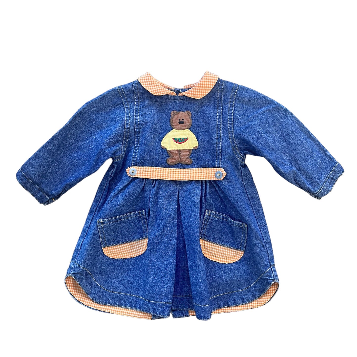 Vintage 1980s Denim Dress 12-18M