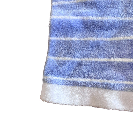 Vintage 70's Blue Striped Velvety Terry Towel Shorts / Pants / Underwear 0-6M