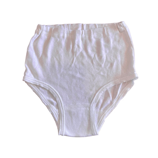 70's High Waist White Pants / Underwear 8-10Y